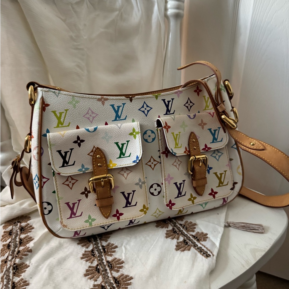 RARE Vintage Louis Vuitton Multicolore Monogram Women's Lodge Shoulder Bag